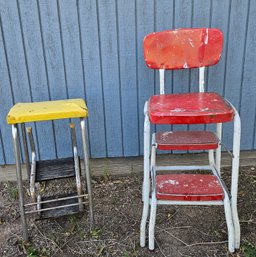 A Pair Of Vintage Footstools