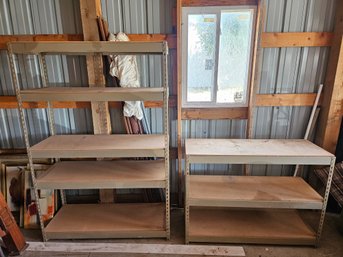 A Pair Of Utility Shelves From Garage