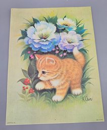 K Chin Orange Cat Poster