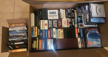 Collection Of Dvds And VHS