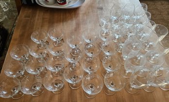 Huge Lot Of Sasaki Crystal Glasses