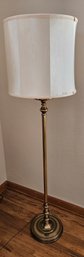 Vintage Brass Floor Lamp With Extra Shade