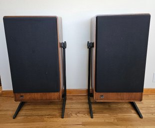 Rare Vintage ADS Model 910 Speakers On Stylish Stands