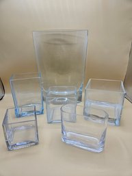 A Variety Of Different Glass Vases