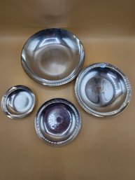 Reed And Barton Silver Plated Nesting Bowls