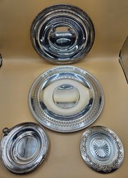 Four Silver Plated Dishes