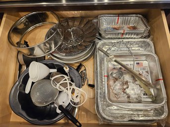 Kitchen Drawer Contents #3 With Disposable Casserole Pans