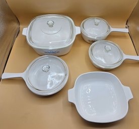Five Corning Ware Pieces