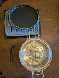 Stainless Steel Pasta Pot With Other Kitchen Supplies