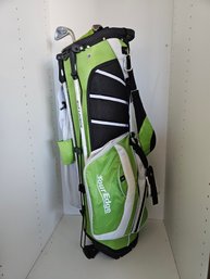 Tour Edge Golf Club Bag With Two Clubs