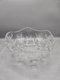 Tiffany & Co Vintage Leaf Vine Crystal Bowl