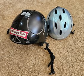 Pair Of Leedom And Giro Helmets