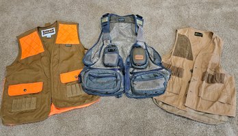 Three Hunting And Fishing Vests