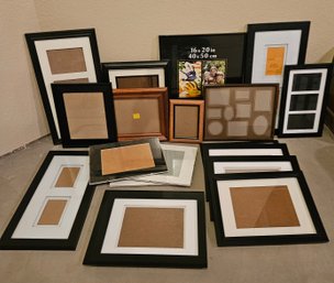 Matted Black And Brown Frame Lot