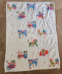 Vintage Handmade Baby Quilt