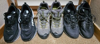 Three Pairs Of Men's Tennis Shoes