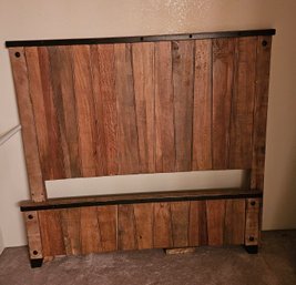 Rustic Queen Size Headboard With Frame