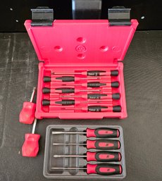 Pair Of Snap On Screwdriver Sets Including A Interchangeable Set