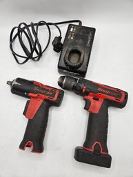 Snap On Cordless Impact Wrench And Drill With Battery Charger