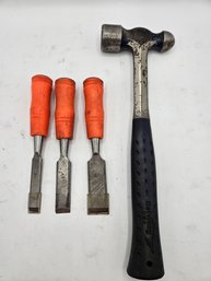 Earthing Soft Handle Hammer With Chisels
