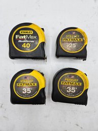 Lot Of Four Stanley Tape Measures