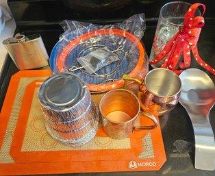 Miscellaneous Kitchen Lot With Moscow Mules