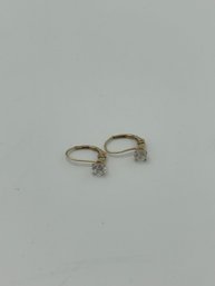 14k Gold Cubic Zirconia Earrings