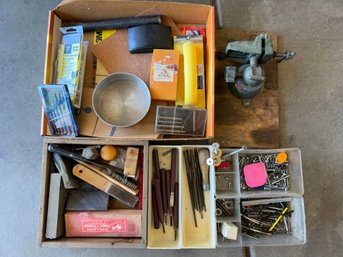 Tools - Wood Carving, Small Vise, Sanding Hand Tools And More
