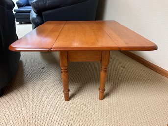 Solid Wood Drop Leaf Side Or Coffee Table
