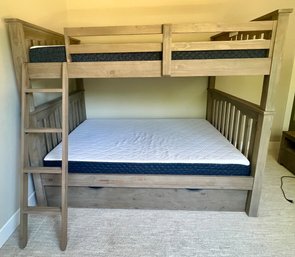 Full Over Full-Size Bunk Bed With Trundle