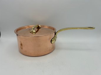 Bazar Francais New York 666 Copper Pot No. 16 With Lid