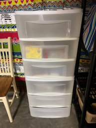 2 Plastic 3 Drawer Storage Containers (White)