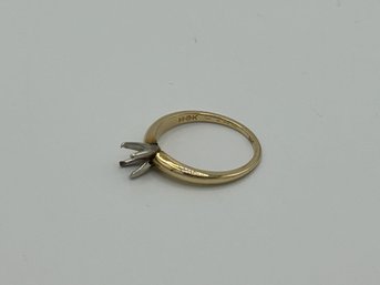 14k Gold Ring Without Stone Size 5 3/4