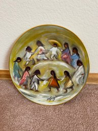 1976 Ted De Grazia Limited Edition First Edition 'Los Ninos - Children Of The World' Decorative Plate