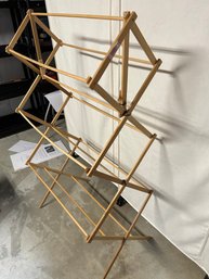 Wood Collapsible Clothes Drying Rack