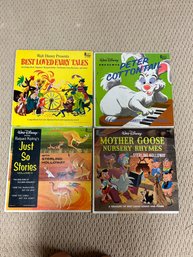 Walt Disney Vinyl Records - Just So Stories, Peter Cottontail, Best Loved Fairytales, Mother Goose