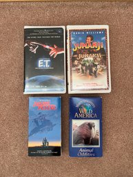 VHS Tapes - E.T., Jumanji, Radio Flyer, And Wild America