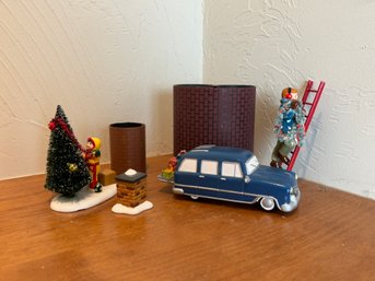 Department 56 Christmas Figures And Sidewalks