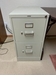 2 Drawer Hon Filing Cabinet With Lots Of Folders