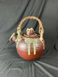 Large Japanese Flower Pot Tea Vessel