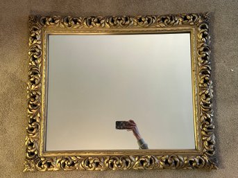 Hamilton Glass Products Gold Toned Frame Mirror