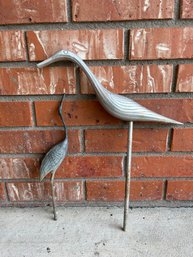 Metal Crane Bird Garden Decor