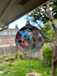 Colorful Hanging Art Glass Ball