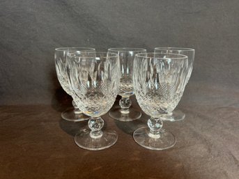 Waterford Crystal Collen Short Stem Claret Wine Glasses - Set Of 5