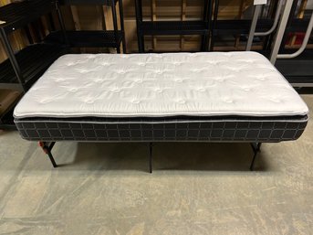 Fold Up Twin Bed Frame And Promenade Creswell Pillow Top Mattress