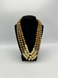 3 Strand Beaded Necklace