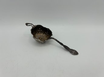 Sterling Silver 925 Flower Tea Strainer Spoon