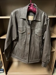 Mens Pielart Leather Coat Made In Columbia