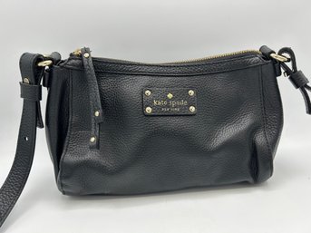 Kate Spade Black Leather Cow Hide Purse