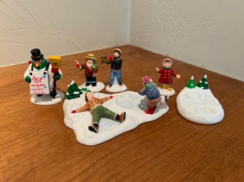 Department 56 - Snow Angels, Snowman And Child Figurines